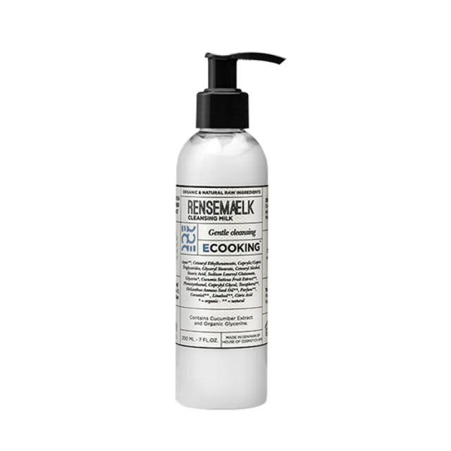 Ecooking, RenseMaelk, Cleansing and Hydrating, Cleansing Milk, For Face, 200 ml  Ecooking - Nutra Best Bulgaria