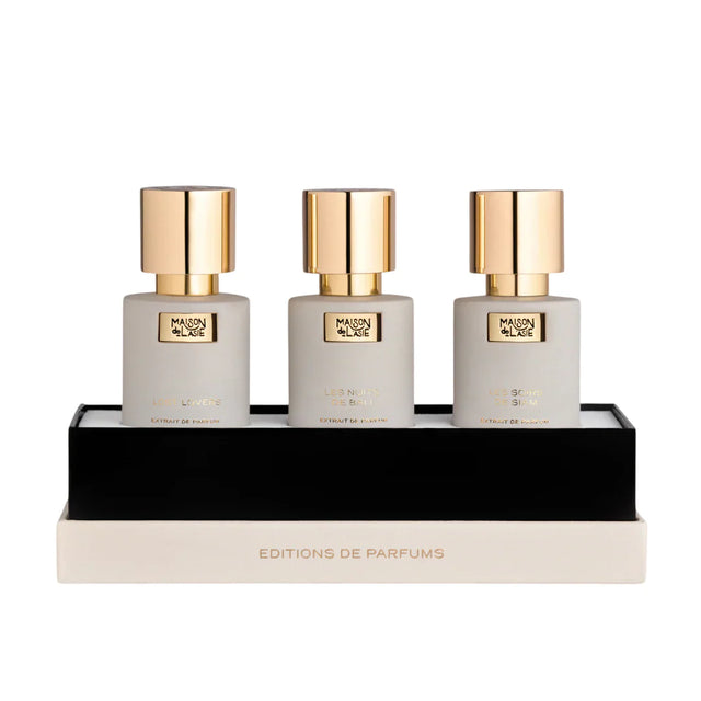 Editions De Parfums Ambre Set Maison De L'Asie: Lost Lovers, Extrait De Parfum, Unisex, 15 ml + Les Nuits De Bali, Extrait De Parfum, Unisex, 15 ml + Les Soirs De Siam, Extrait De Parfum, Unisex, 15 ml  Maison De L`Asie - Nutra Best Bulgaria