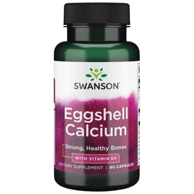 Eggshell Calcium with Vitamin D-3 60 капсули  Swanson - Nutra Best Bulgaria