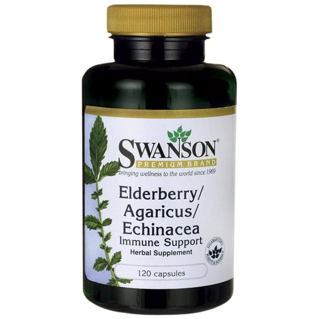Elderberry/Agaricus/Echinacea 120 капсули  Swanson - Nutra Best Bulgaria