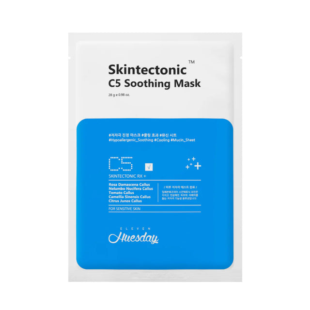 Eleven Huesday, Skintectonic C5, Soothing, Sheet Mask, For Face, 28 g  Eleven Huesday - Nutra Best Bulgaria