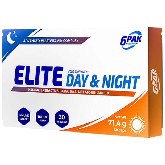 Elite Day & Night | Advanced Multivitamin Complex - 60 капсули  6PAK Nutrition - Nutra Best Bulgaria