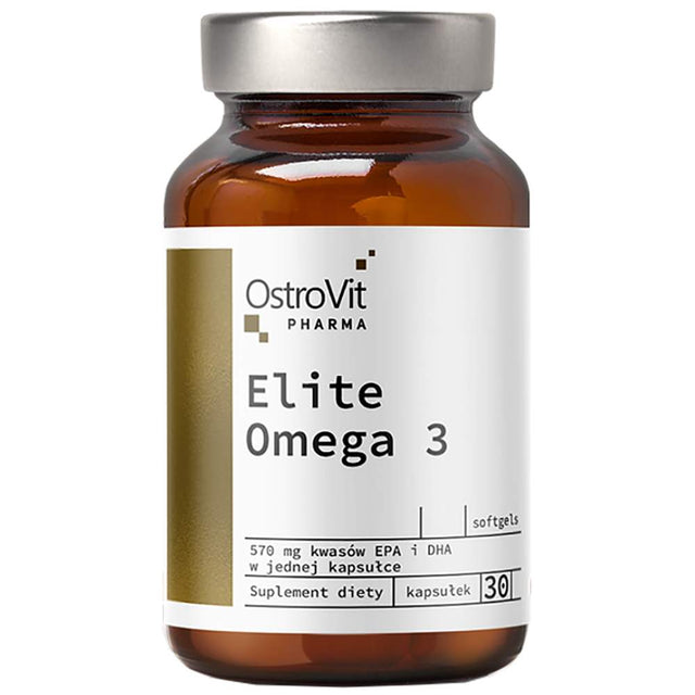 Elite Omega 3 1000 mg + Vitamin E 30 Гел капсули  OstroVit - Nutra Best Bulgaria