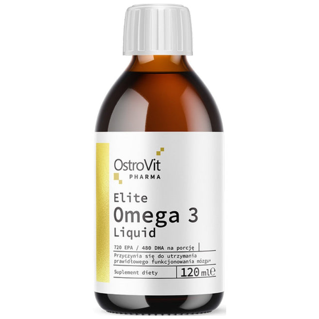 Elite Omega 3 Liquid | 60% EPA + DHA 120 мл  OstroVit - Nutra Best Bulgaria