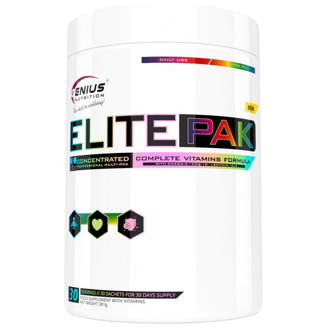 Elite Pak - 30 Пакета  Genius Nutrition - Nutra Best Bulgaria