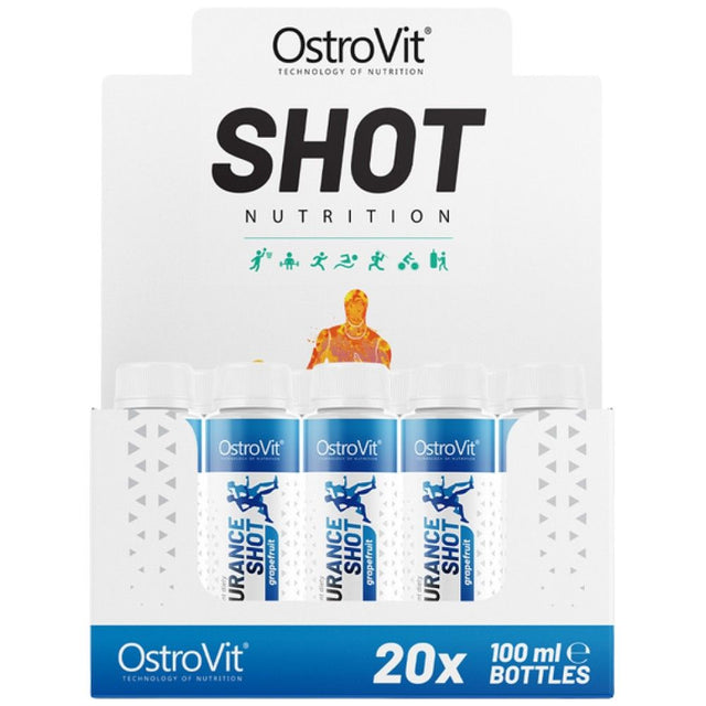 Endurance Shot | Pre-Workout with ATP Energy - 20 x 80 мл  OstroVit - Nutra Best Bulgaria