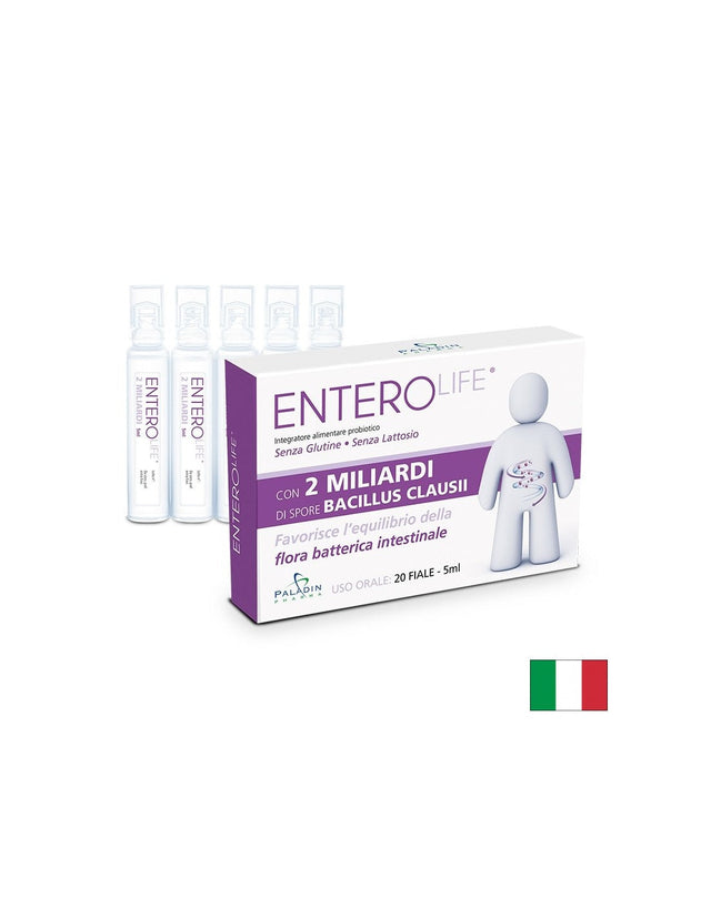 Пробиотик EnteroLife®, 2 млрд. активни пробиотици, 20 флакона х 5 ml  Paladin Pharma - Nutra Best Bulgaria