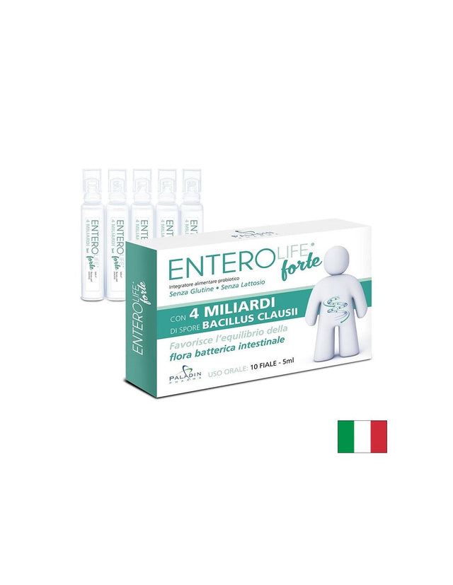 Пробиотик EnteroLife® Форте, 4 млрд. пробиотици, 10 флакона x 5 ml  Paladin Pharma - Nutra Best Bulgaria
