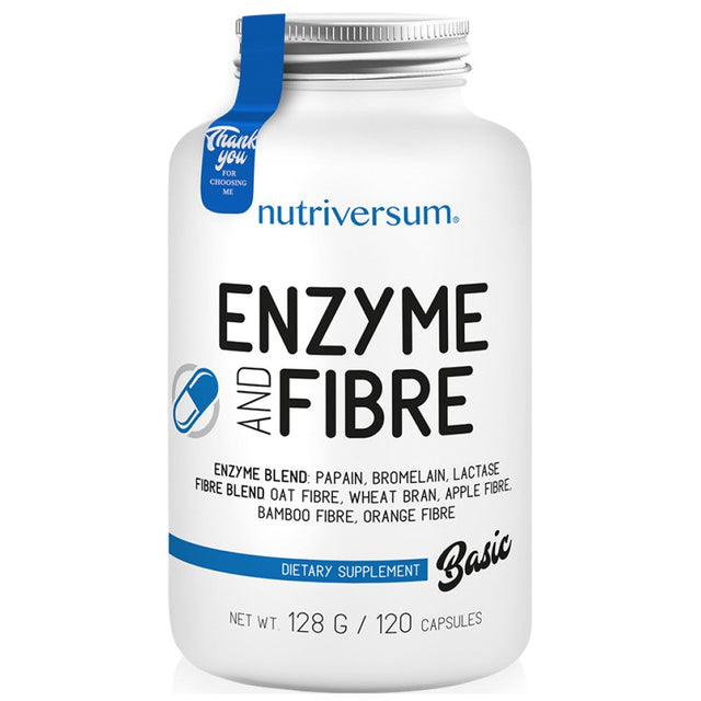 Enzyme And Fibre Blend 120 капсули  Nutriversum - Nutra Best Bulgaria