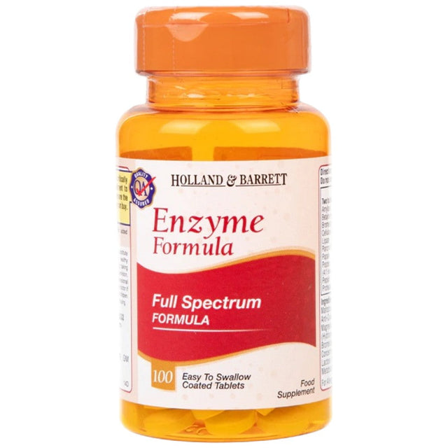 Enzyme Formula | Full Spectrum Formula - 100 Таблетки  Holland and Barrett - Nutra Best Bulgaria