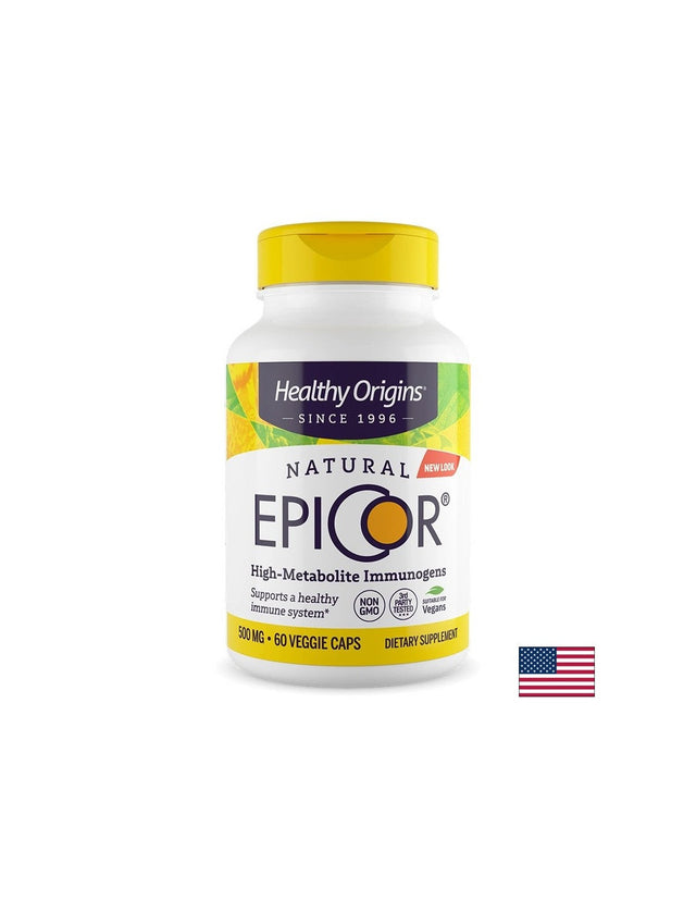 Ферментирали дрожди EpiCor® – Имунитет и здравословна чревна флора, 500 mg, 30 капсули  Healthy Origins - Nutra Best Bulgaria