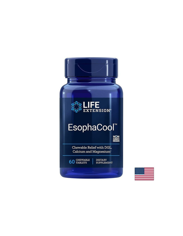 EsophaCool™/ За добро храносмилане х 60 дъвчащи таблетки  Life Extension - Nutra Best Bulgaria