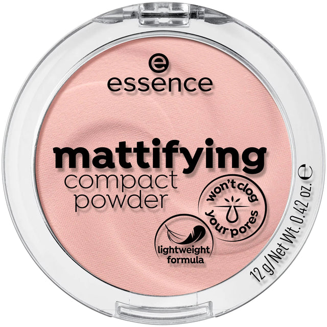 Essence, Mattifying Compact Powder, Matte Finish, Compact Powder, 10, Light Beige, 12 g  Essence - Nutra Best Bulgaria