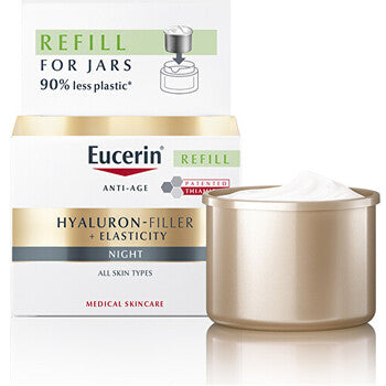 Eucerin - Elasticity+Filler Night Cream Refill - Náhradní náplň pro noční krém proti vráskám - 50ml - Nutra Best