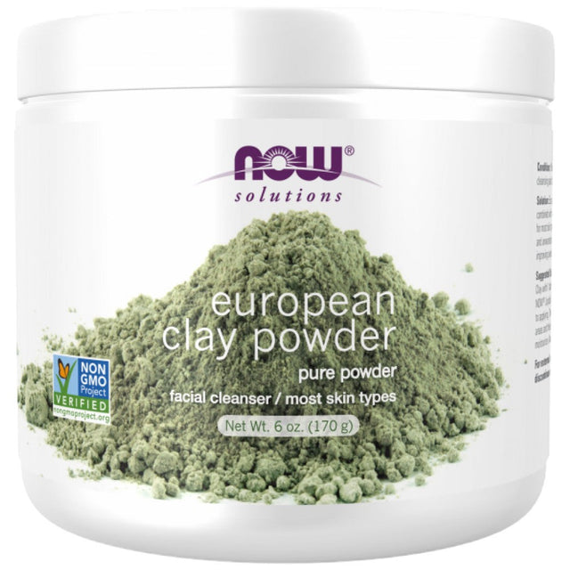 European Clay Powder - 170 грама  NOW Foods - Nutra Best Bulgaria