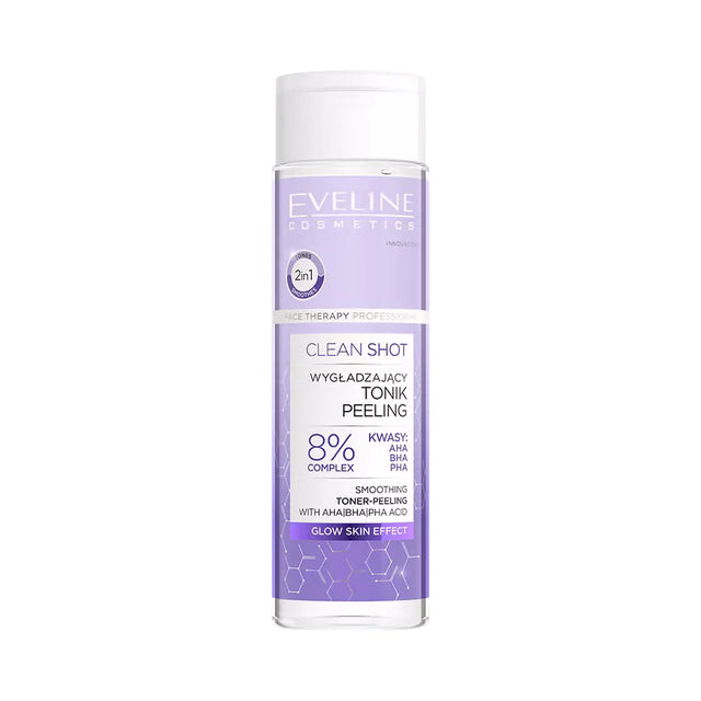 Eveline Cosmetics, Clean Shot, Peeling, Tonic Lotion, For Face, 200 ml  Eveline Cosmetics - Nutra Best Bulgaria