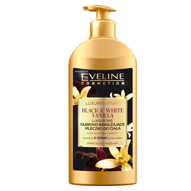 Eveline Cosmetics, Luxury Expert Black & White Vanilla, Vanilla, Hydrating, Apply daily, Body Lotion, 350 ml  Eveline Cosmetics - Nutra Best Bulgaria