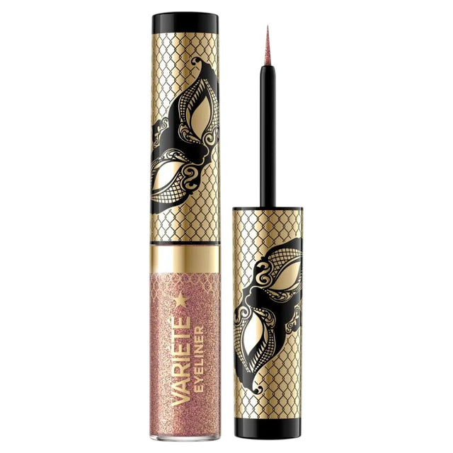 Eveline Cosmetics, Variete, Waterproof, Shiny, Liquid Eyeliner, 01, Sparkle Gold, 4 ml  Eveline Cosmetics - Nutra Best Bulgaria