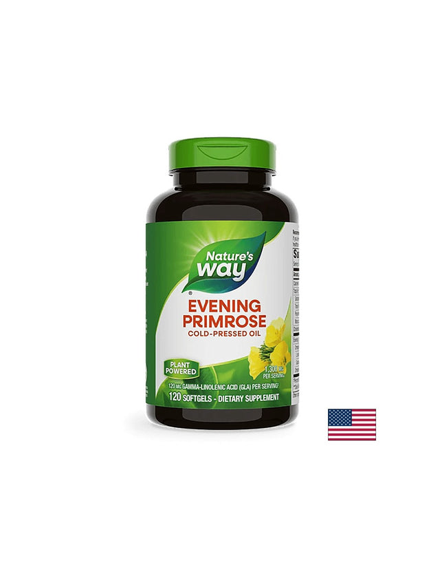 Evening Primrose 10% GLA / Вечерна иглика 1300 mg х 120 софтгел капсули Nature’s Way  Nature’s Way - Nutra Best Bulgaria
