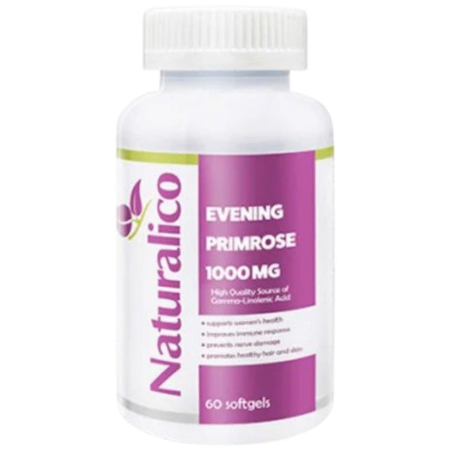 Evening Primrose - 60 Гел капсули  Naturalico - Nutra Best Bulgaria