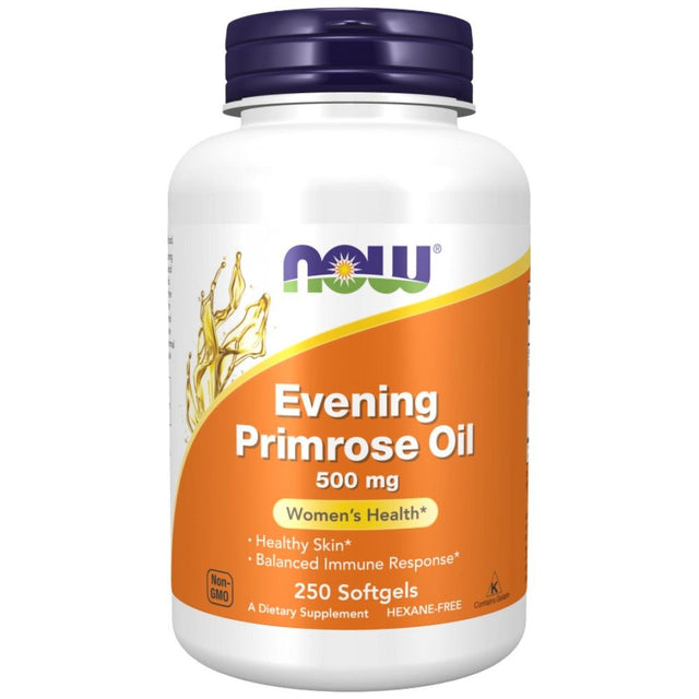 Evening Primrose Oil 500 mg - 250 Гел капсули  NOW Foods - Nutra Best Bulgaria
