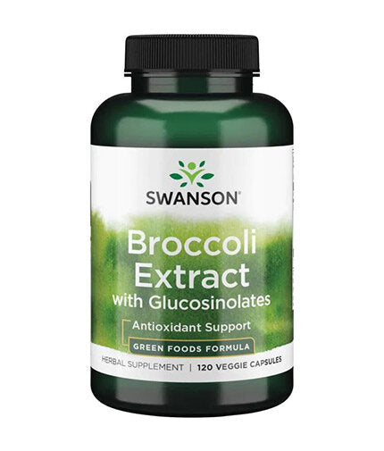Extra-Strength Broccoli Extract with Glucosinolates 600 mg - 120 капсули  Swanson - Nutra Best Bulgaria