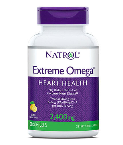Extreme Omega 2400mg. / 60 Softgels  Natrol - Nutra Best Bulgaria