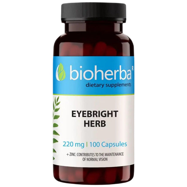 Eyebright Herb 220 mg - 100 капсули  Bioherba - Nutra Best Bulgaria