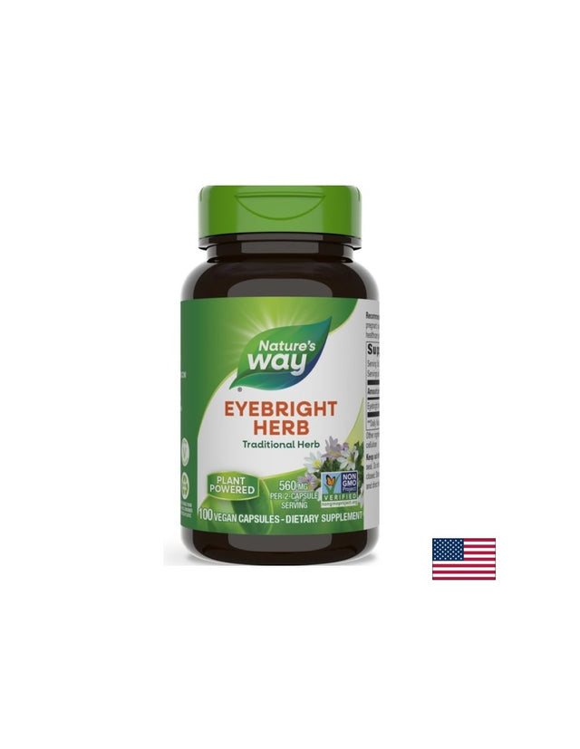 Eyebright Herb 430 mg - 100 капсули  Nature’s Way - Nutra Best Bulgaria