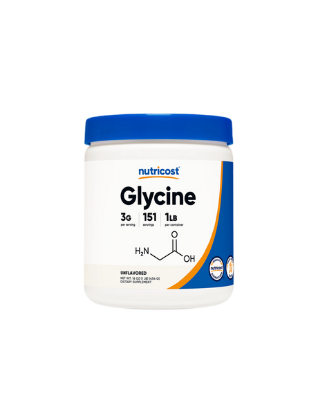 Нервна система и мускулна функция - Глицин, 454 g прах Nutricost - Nutra Best