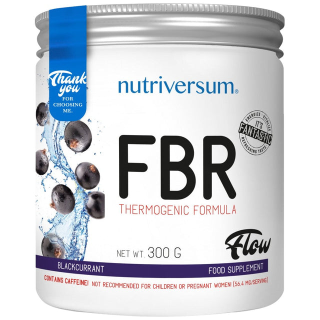 FBR Flow | Thermogenic Fat Burner Powder - 300 грама  Nutriversum - Nutra Best Bulgaria