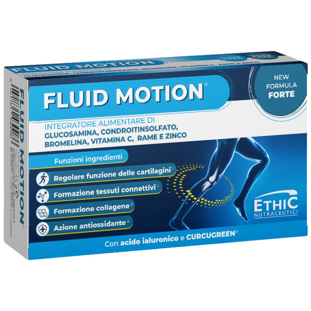 FLUID MOTION | with Bromelain & BCM95® Curcumin - 30 Таблетки  EthicSport - Nutra Best Bulgaria