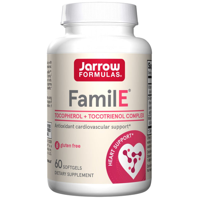 Famil E - 60 Гел капсули  Jarrow Formulas - Nutra Best Bulgaria