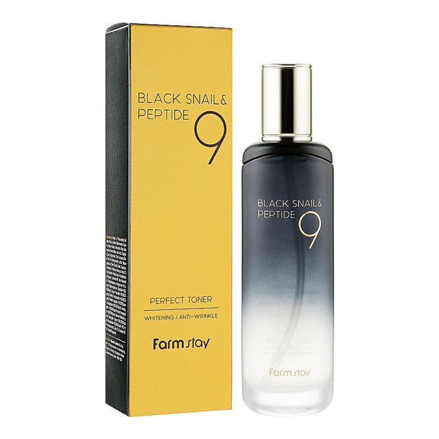 FarmStay Black Snail & Peptide 9 Perfect Toner 120 ml  Farmstay - Nutra Best Bulgaria