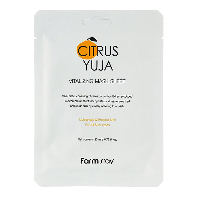 FarmStay Citrus Yuja Vitalizing Mask Sheet 1 pcs  Farmstay - Nutra Best Bulgaria