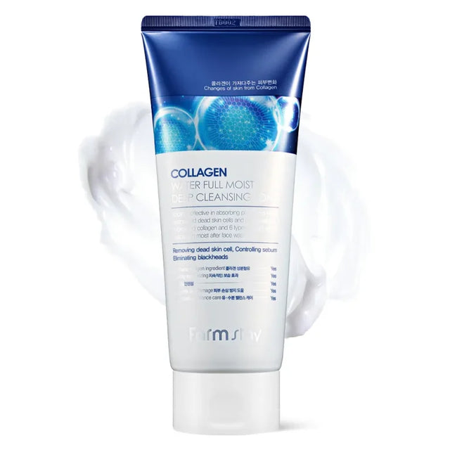 Farmstay - Collagen Water Full Moist Deep Cleansing Foam, 180ml  Farmstay - Nutra Best Bulgaria