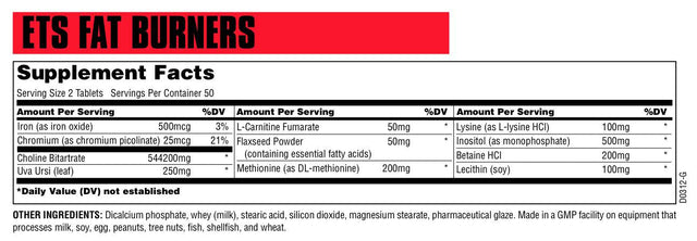 Fat Burners - 110 Таблетки  Universal Nutrition - Nutra Best Bulgaria