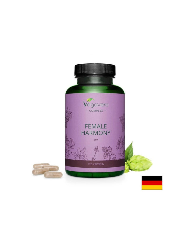 Femalе Harmony 50+/ Билков комплекс за жени 50+, 120 капсули, 100% Vegan Vegavero  Vegavero - Nutra Best Bulgaria