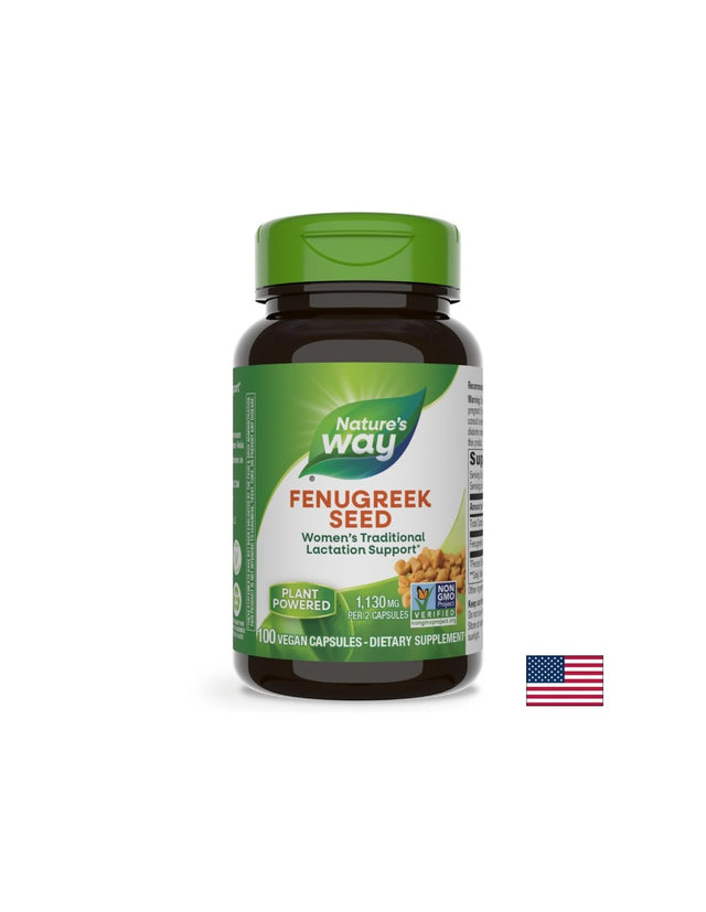 Fenugreek 610 mg - 100 капсули  Nature’s Way - Nutra Best Bulgaria