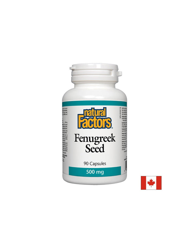 Fenugreek Seed 500 mg - 90 капсули  Natural Factors - Nutra Best Bulgaria