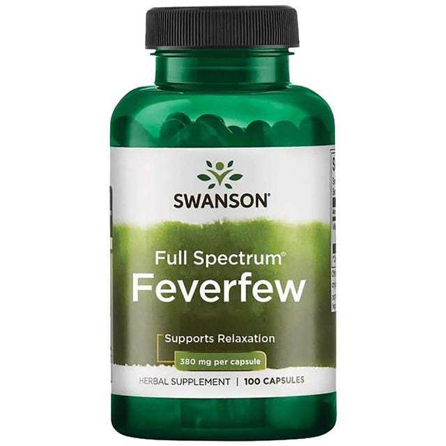 Feverfew 380 mg - 100 капсули  Swanson - Nutra Best Bulgaria