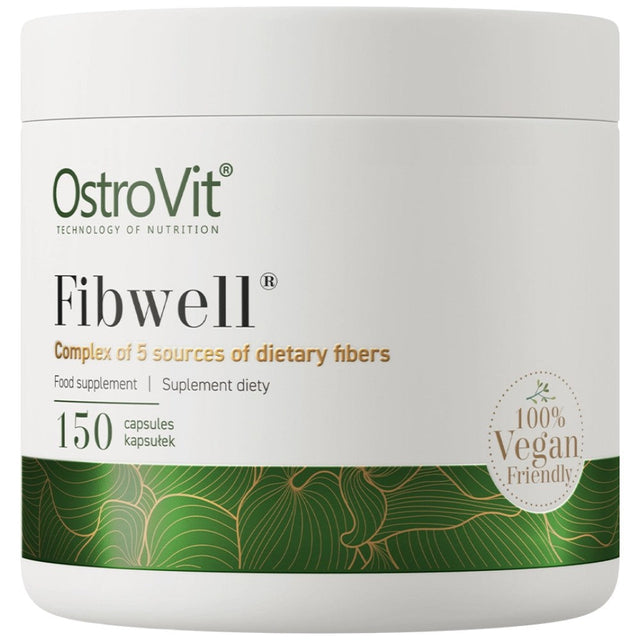 Fibwell® Caps | Complex of 5 Sources of Dietary Fibers 150 капсули  OstroVit - Nutra Best Bulgaria