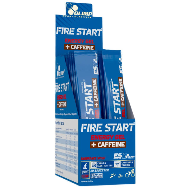 Fire Start Energy Gel + Caffeine 20 x 80 грама  Olimp - Nutra Best Bulgaria