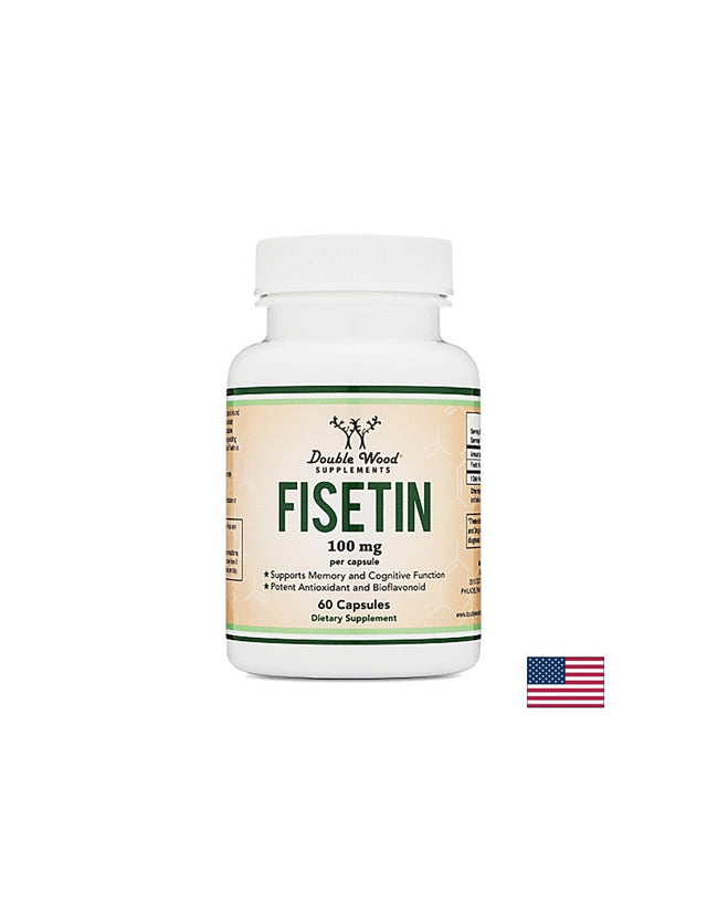 Fisetin/ Физетин, 100 mg, 60 капсули Double Wood  Double Wood - Nutra Best Bulgaria