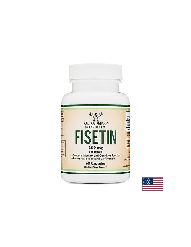 Fisetin/ Физетин, 100 mg, 60 капсули Double Wood - Nutra Best