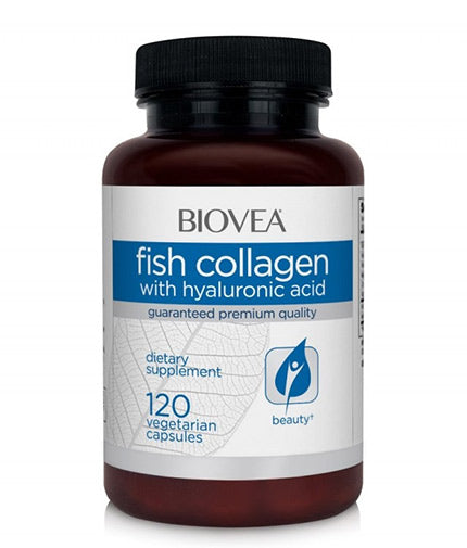 Fish Collagen & Hyaluronic Acid / 120 Caps  BIOVEA - Nutra Best Bulgaria
