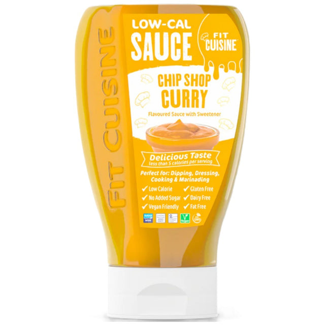 Fit Cuisine Low-Cal Sauce | Chip Shop Curry - 425 мл  Applied Nutrition - Nutra Best Bulgaria