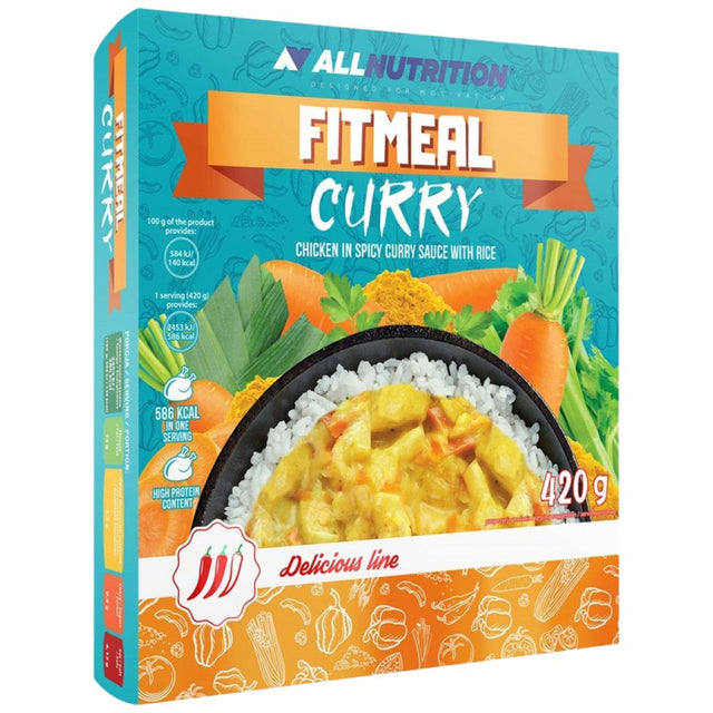 FitMeal Curry | Ready-to-eat High-Protein Meal - 420 грама  AllNutrition - Nutra Best Bulgaria
