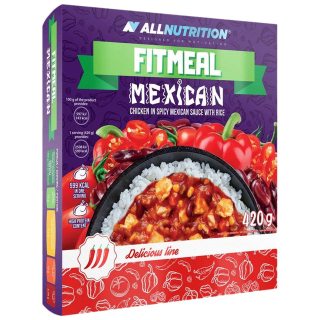 FitMeal Mexican | Ready-to-eat High-Protein Meal - 420 грама  AllNutrition - Nutra Best Bulgaria