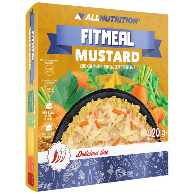 FitMeal Mustard | Ready-to-eat High-Protein Meal - 420 грама  AllNutrition - Nutra Best Bulgaria